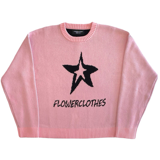 Pink logo knit